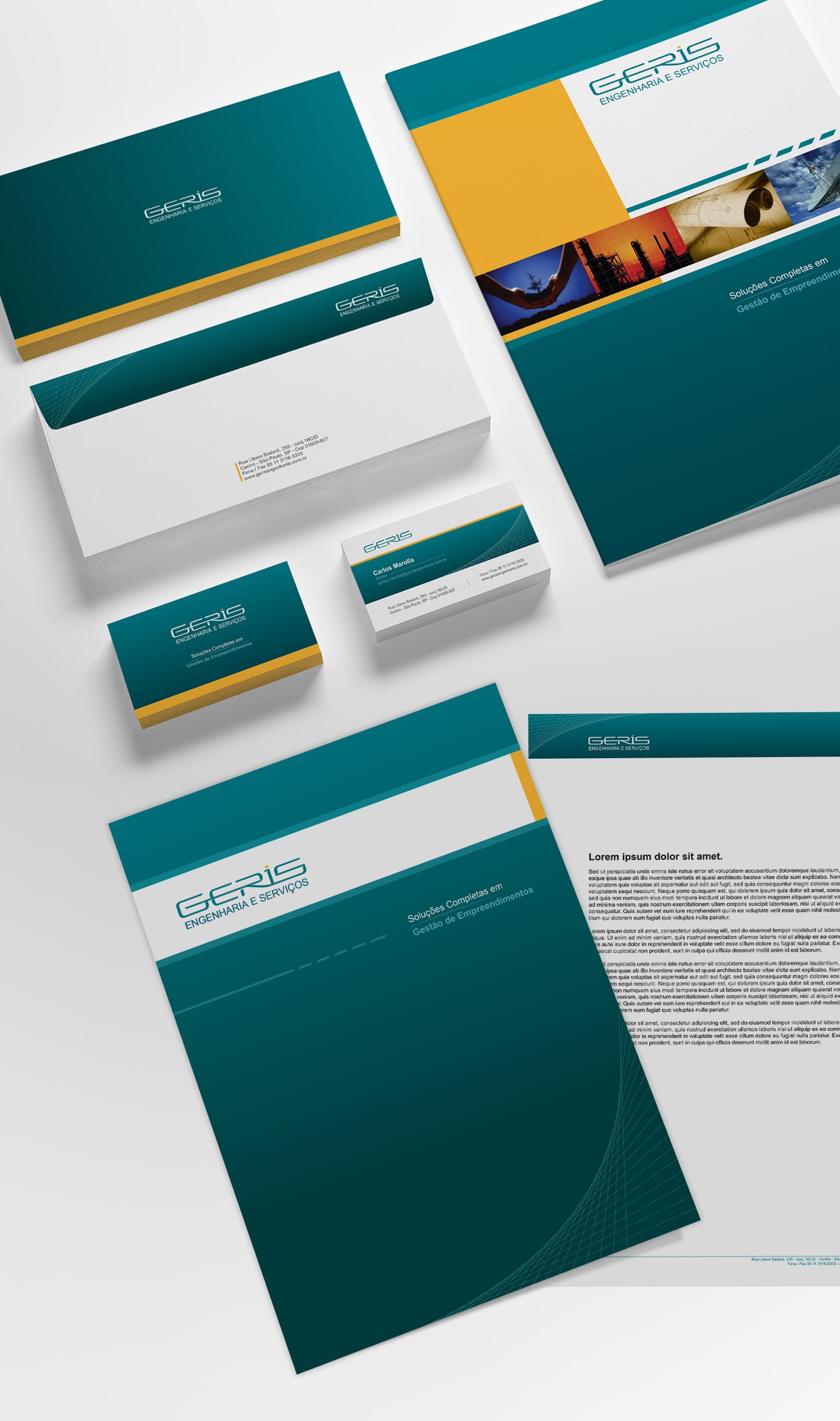 Identidade Corporativa Geris Engenharia identidade corporativa design
