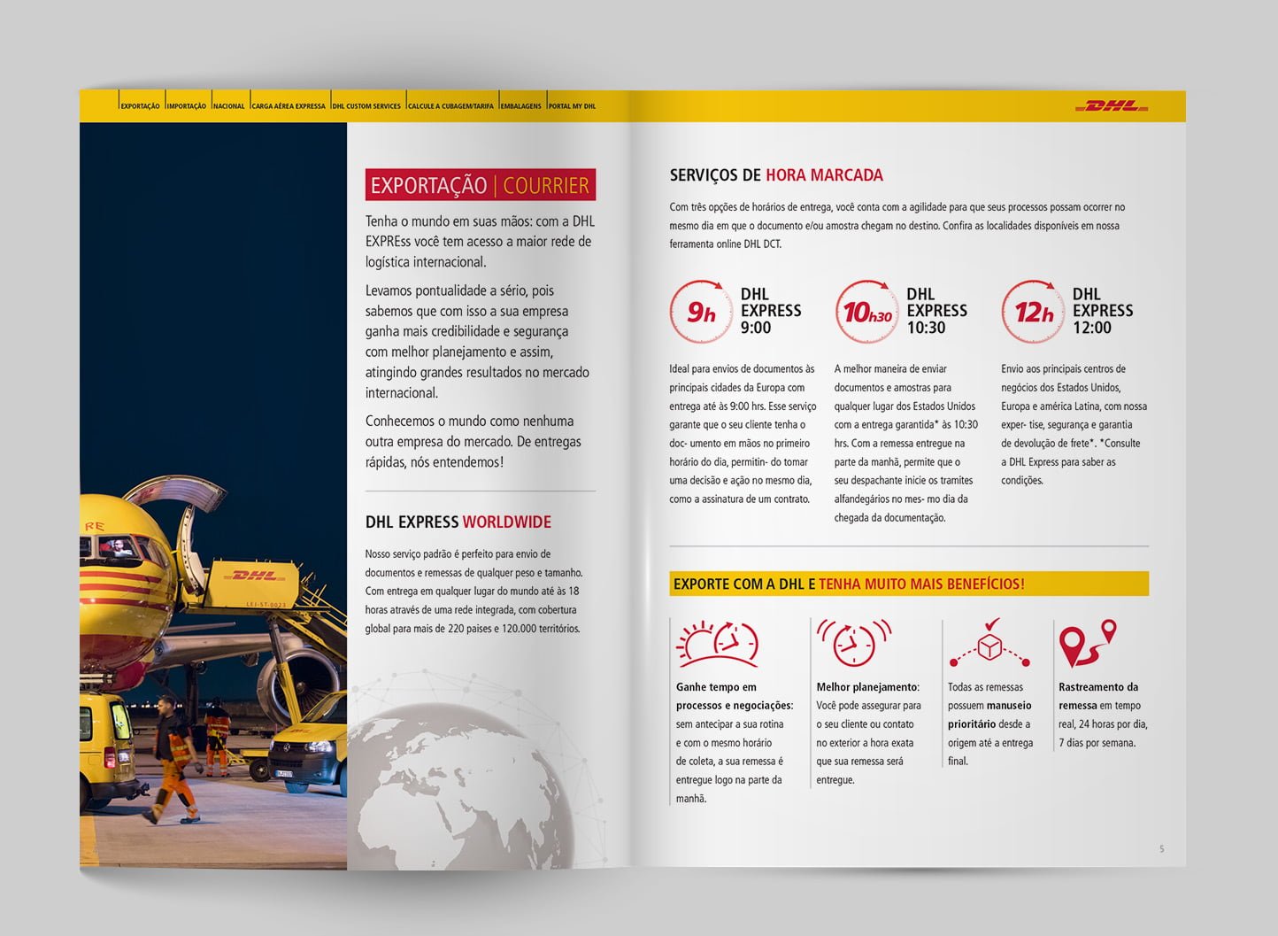 Portfolio de Produtos DHL (Catálogo)